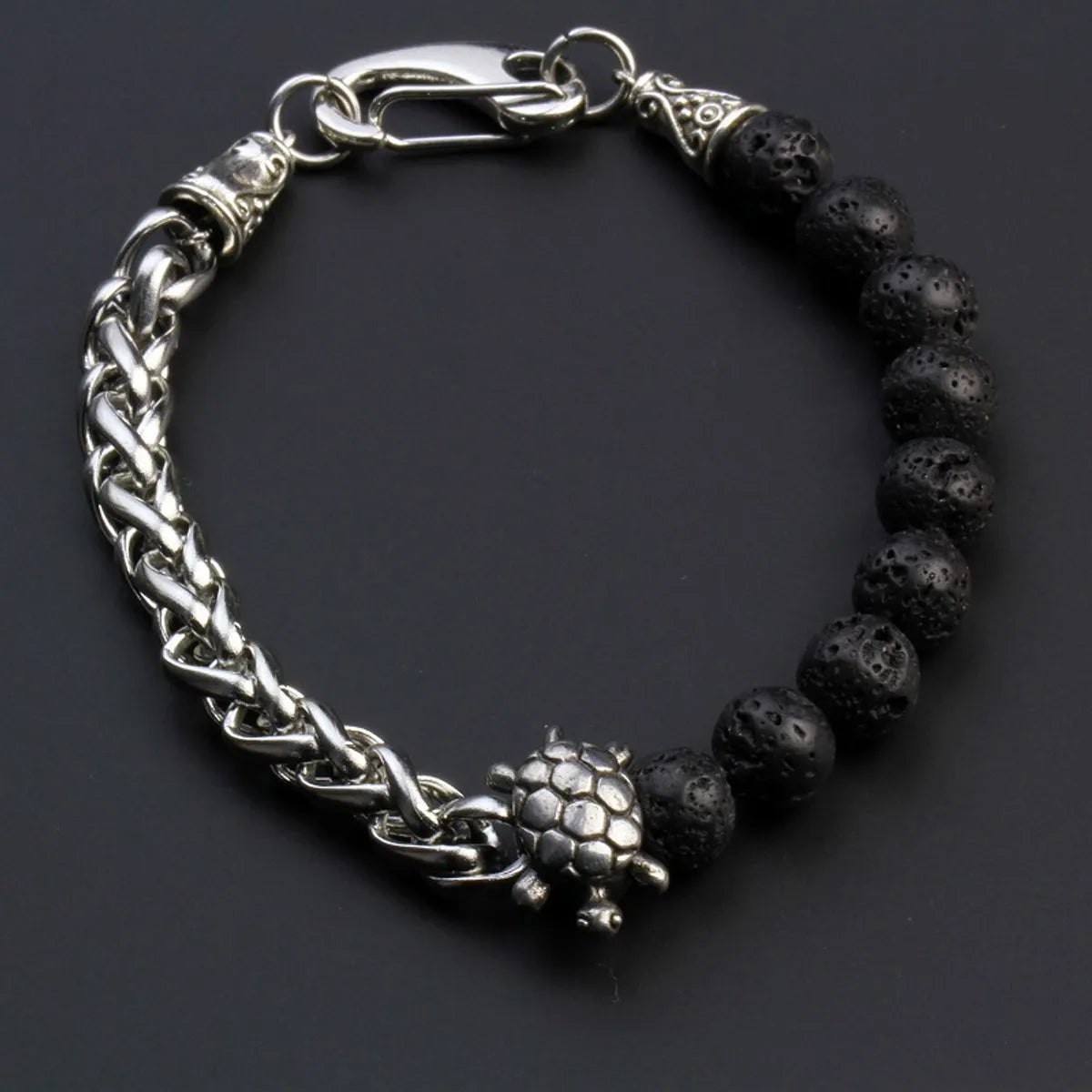 Volcanic Rock Turtle Stainless Steel