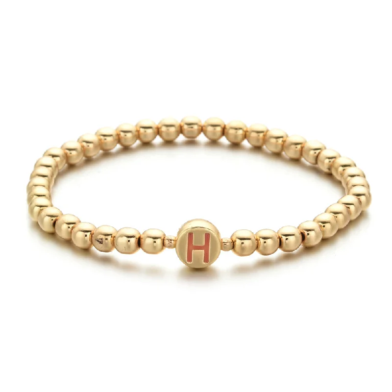 E414-Gold Cross Bracelet-KN0248-H