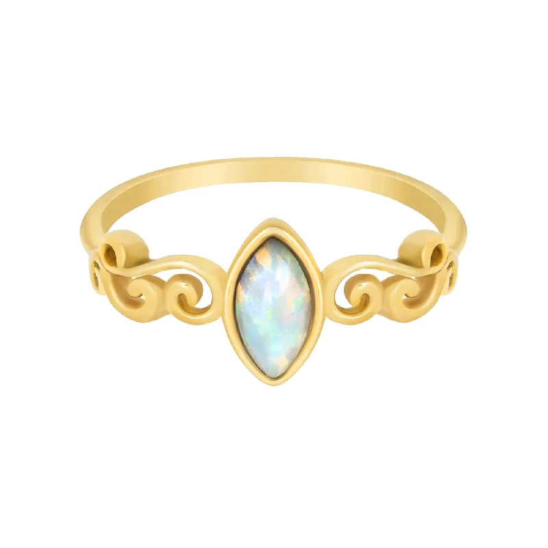 women’s vintage-inspired rings-women’s vintage-inspired rings-Elodie Opal Ring