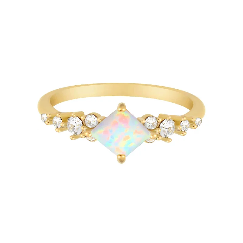 women’s vintage diamond rings-women’s vintage diamond rings-Nouvelle Opal Ring