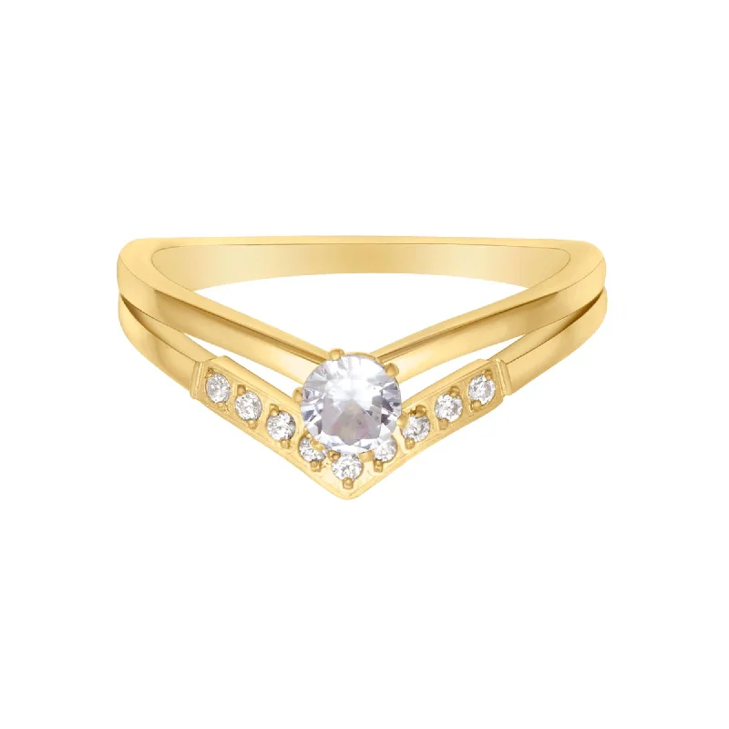 women’s solitaire rings-women’s solitaire rings-Delicate Ring