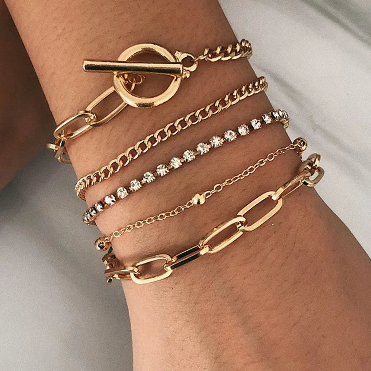 women’s luxury cuff bracelets-Simple Style Letter Alloy Wholesale Bracelets