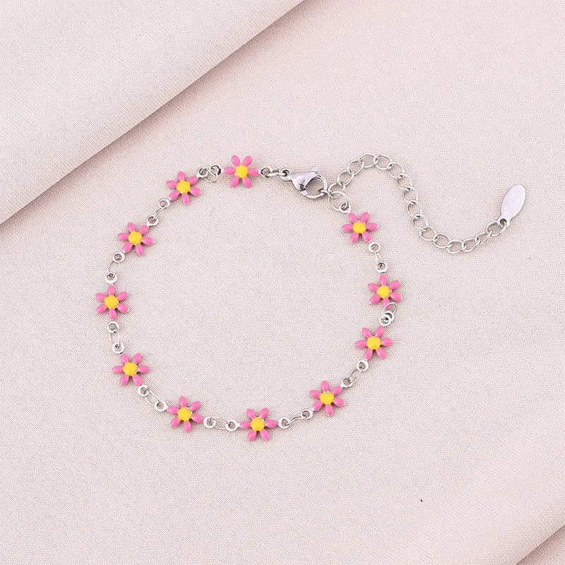 Pink Bracelet (Steel Color)